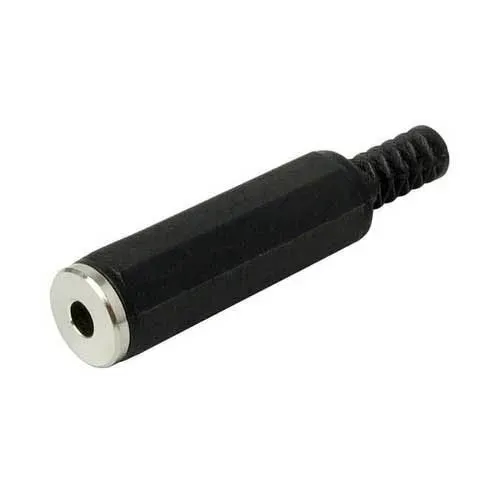 T.E.G. 3,5mm mono stekker female kunststof