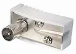 T.E.G. IEC stekker male 9,5mm kunststof