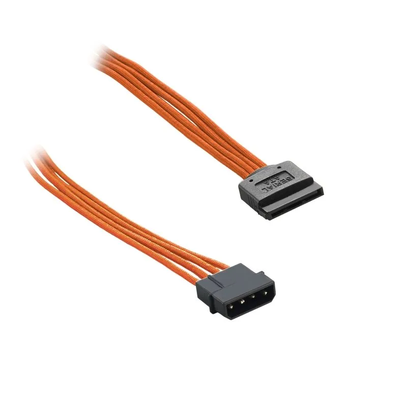 CableMod ModFlex Molex to SATA Power 30cm stroomkabel oranje