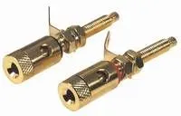 T.E.G. Luidspreker klemaansluiting inbouw 20mm rood