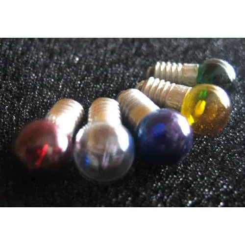 T.E.G. H0 Lampje E5,5 3,5V 9mm Bol Blauw 5 stuks