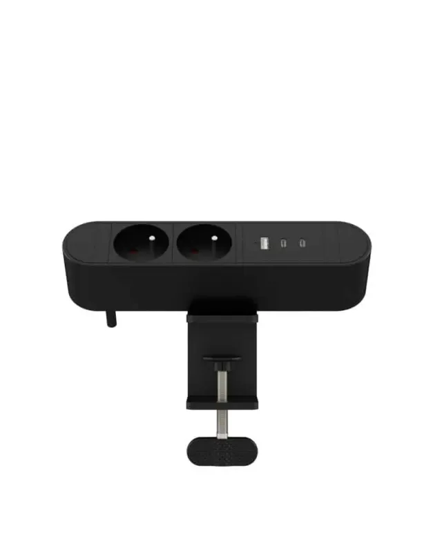 Microconnect stekkerdoos Frans 2-voudig USB-C 30W 1,8m