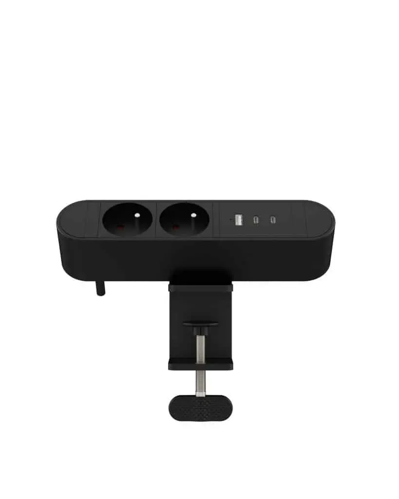 Microconnect stekkerdoos Frans 2-voudig USB-C 30W 1,8m