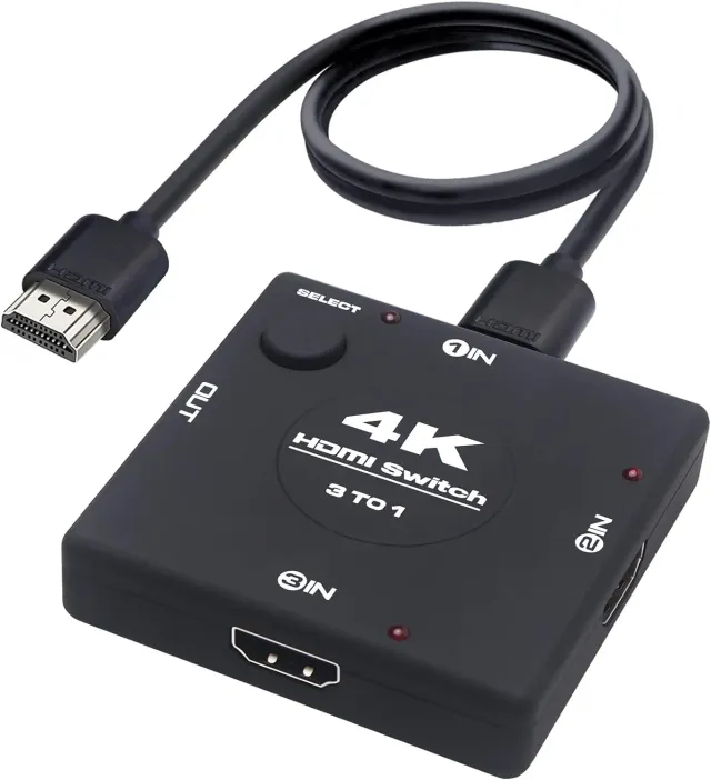 Yauhody 3 in 1 4K@60Hz HDMI-switch 3-poort 4K HDR