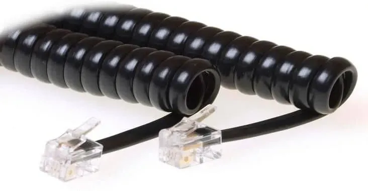 Microconnect MPK10400 telefoonkabel RJ10 4m zwart hoorn