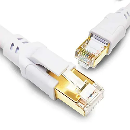 Yauhody Y-NC8-RW Cat8 netwerkkabel wit RJ45 40Gbps
