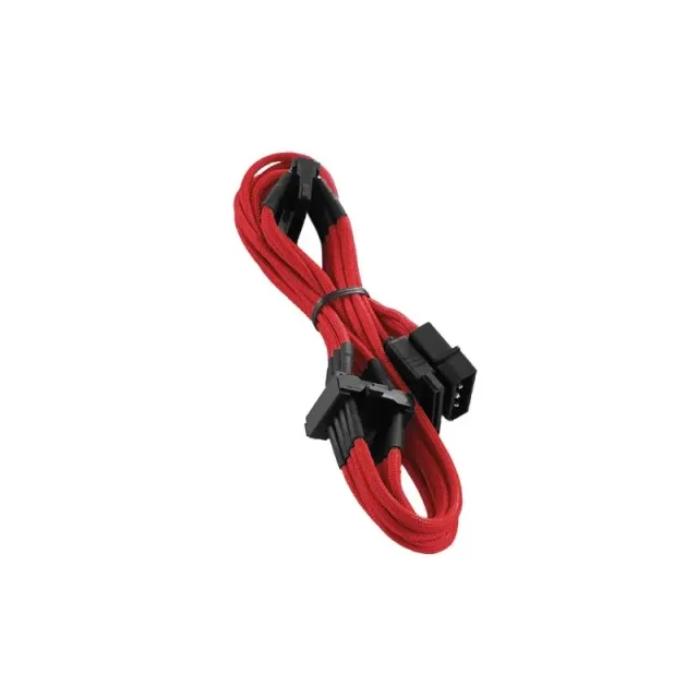 CableMod ModFlex Molex naar 4x SATA voedingskabel rood 80cm