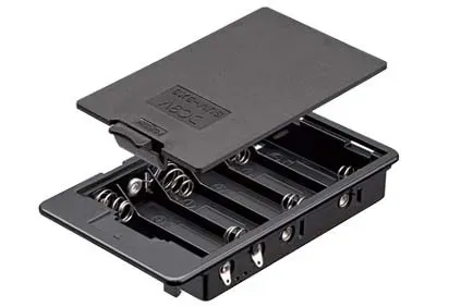 T.E.G. batterijhouder 6x AA inbouw penlight houder