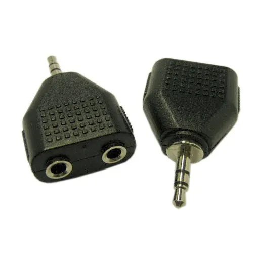 T.E.G. 3,5mm Stereo Verloopadapter Splitter 2x Female-Male