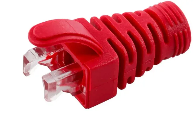 Microconnect knikbeschermer Cat5e Cat6 rood 6,5mm 100 stuks