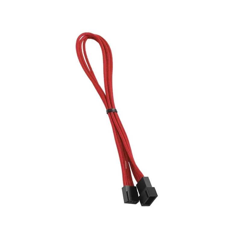 CableMod ModFlex 4-pin Fan verlengkabel 30cm rood sleeved