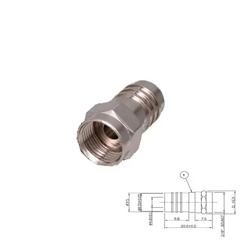 T.E.G. F-crimpplug male voor RG6/11-7 kabel