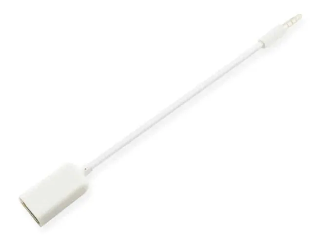 Microconnect USB naar 3.5mm audio adapter aux zwart