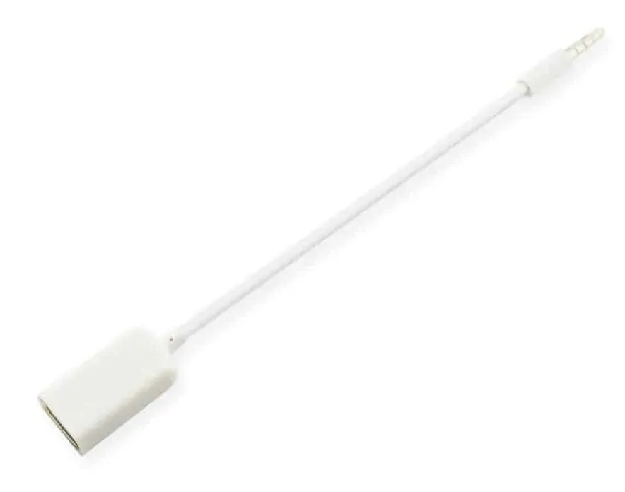 Microconnect USB naar 3.5mm audio adapter aux zwart