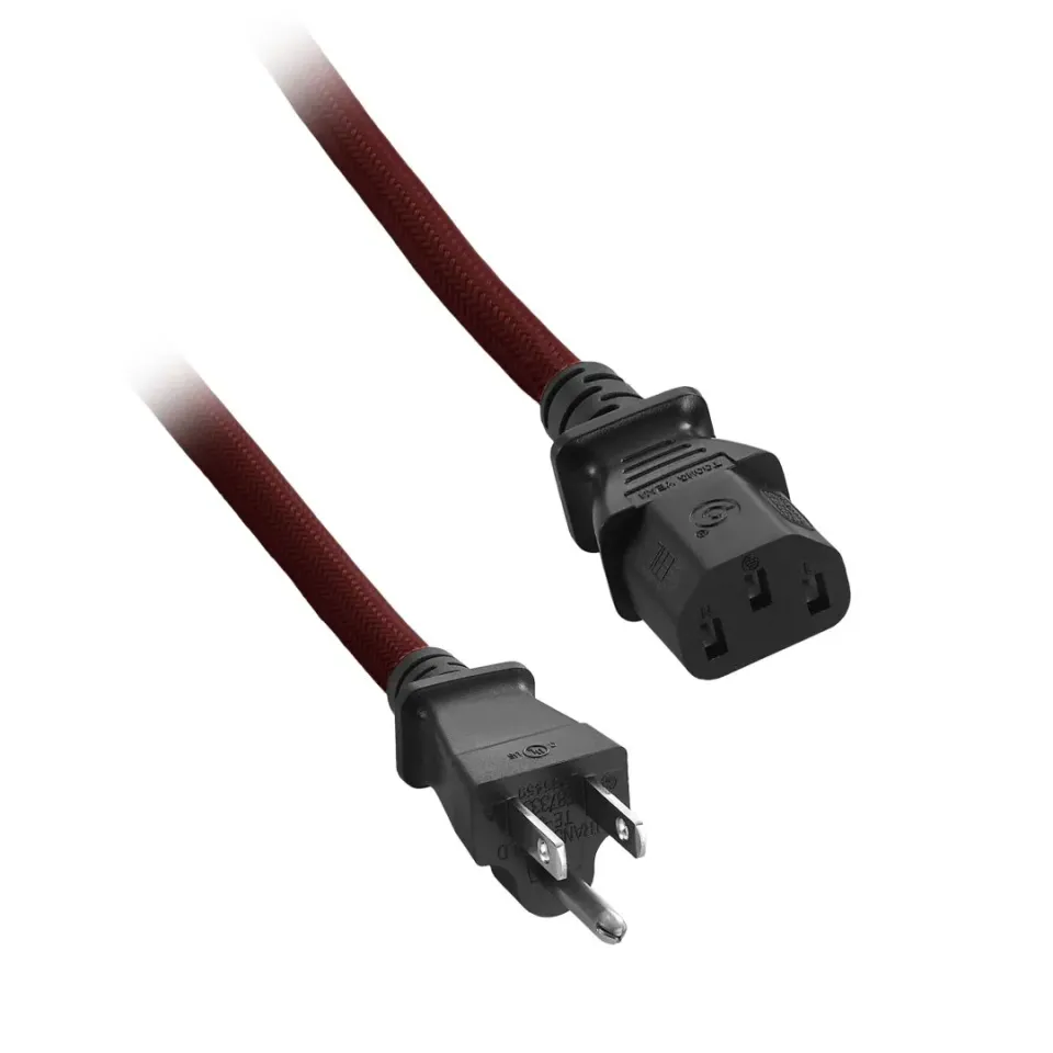 CableMod ModMesh Power Cord C13 NA stroomkabel 2m rood