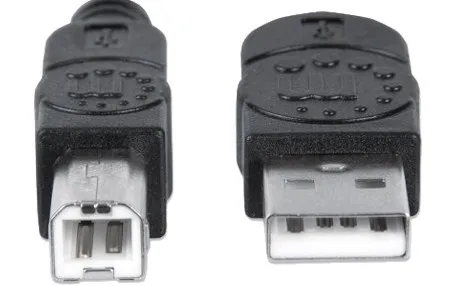 T.E.G. USB 2.0 A-B kabel 5m zwart 480Mbps