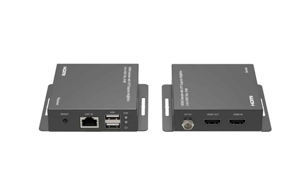Microconnect HDMI extender 70m 4K KVM HDR splitter