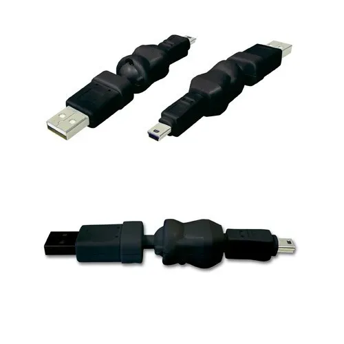 T.E.G. USB 2.0 verloopadapter A-mini 5-pin draaibaar
