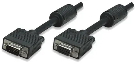 T.E.G. VGA HD15 kabel M/M 4,5 m met ferriet