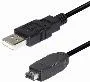 T.E.G. USB 2.0 A naar Mini USB Kabel 1,8 m Zwart