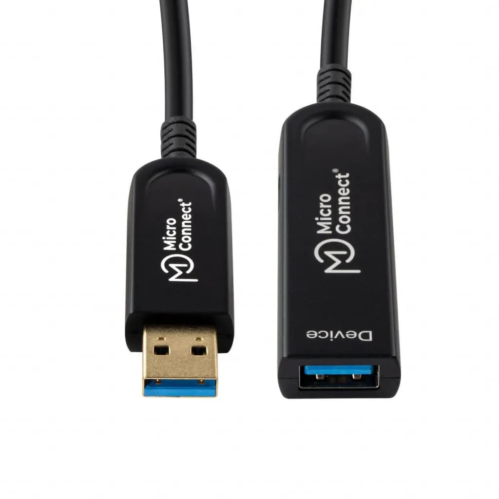 Microconnect Premium USB 3.0 verlengkabel 15m glasvezel