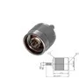 T.E.G. N crimp plug male coax RG174/188/316