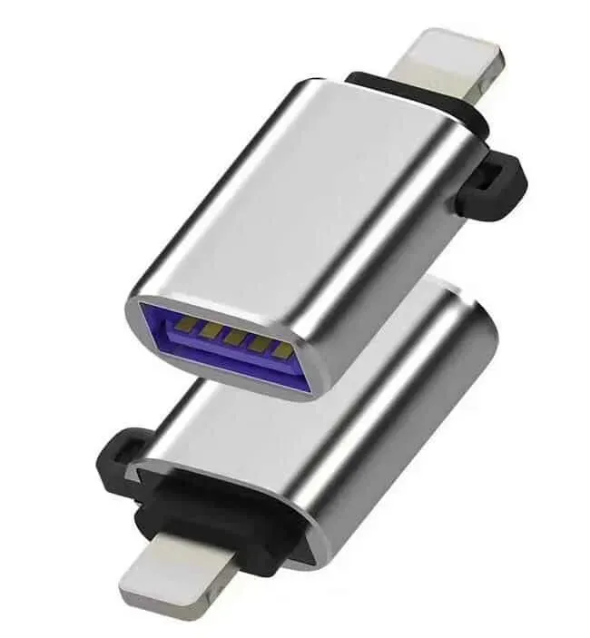 Microconnect MC-LIGHTUSB3 adapter Lightning-USB 3.0 zilver