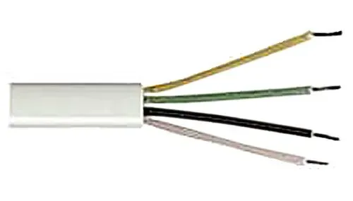 T.E.G. Telefoonkabel 4-aderig Wit 100m