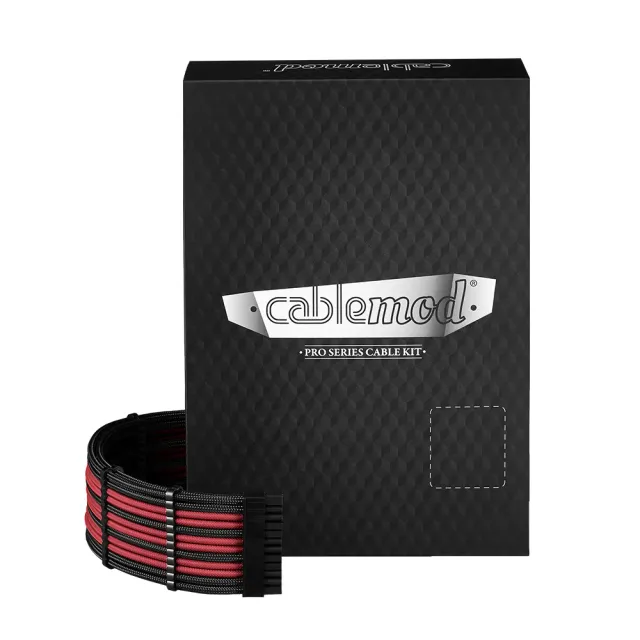 CableMod C-Series Pro ModMesh 12VHPWR kabelkit Corsair zwart-rood
