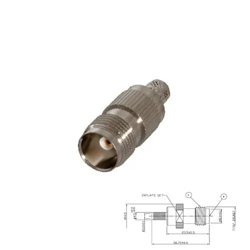 T.E.G. TNC crimp plug female RG174/188/316