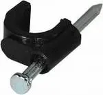 T.E.G. kabelspijker rond 4mm zwart 100 stuks