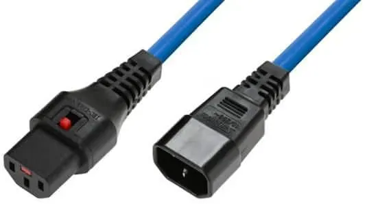 Microconnect PC1125 stroomkabel C13-C14 1,5m blauw met vergrendeling