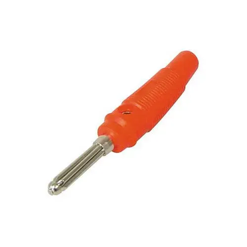 T.E.G. banaanstekker 4 mm rood zijgat schroef