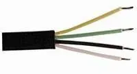 T.E.G. Telefoonkabel 4-aderig zwart 100 m kabel