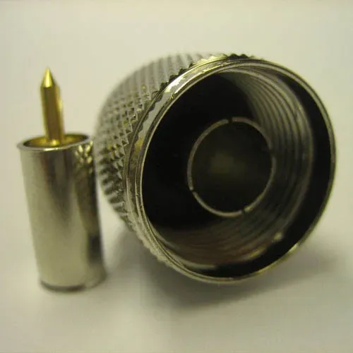 T.E.G. N-Plug Male voor RG58U Krimp Coaxconnector