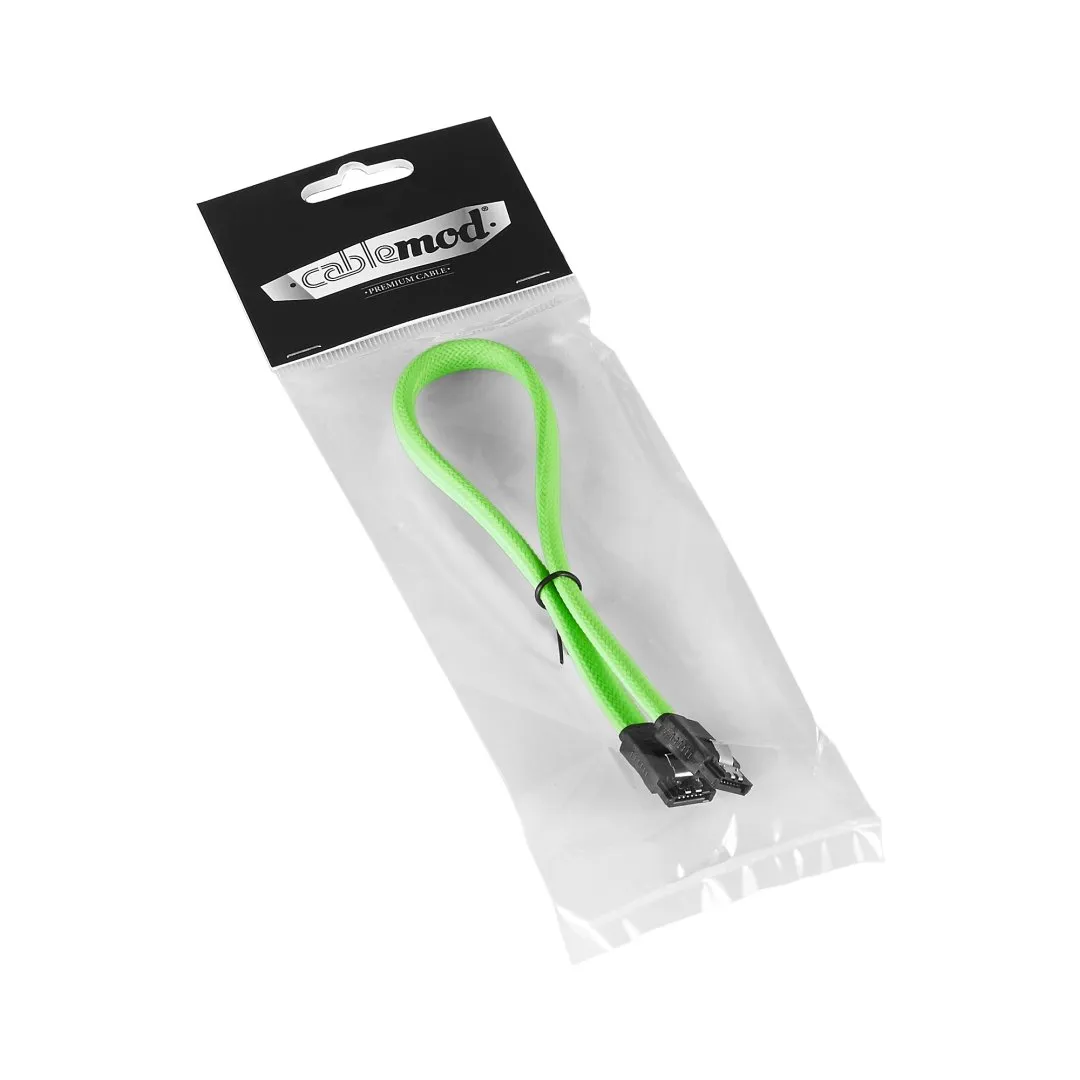 CableMod ModMesh SATA 3 kabel lichtgroen 60cm