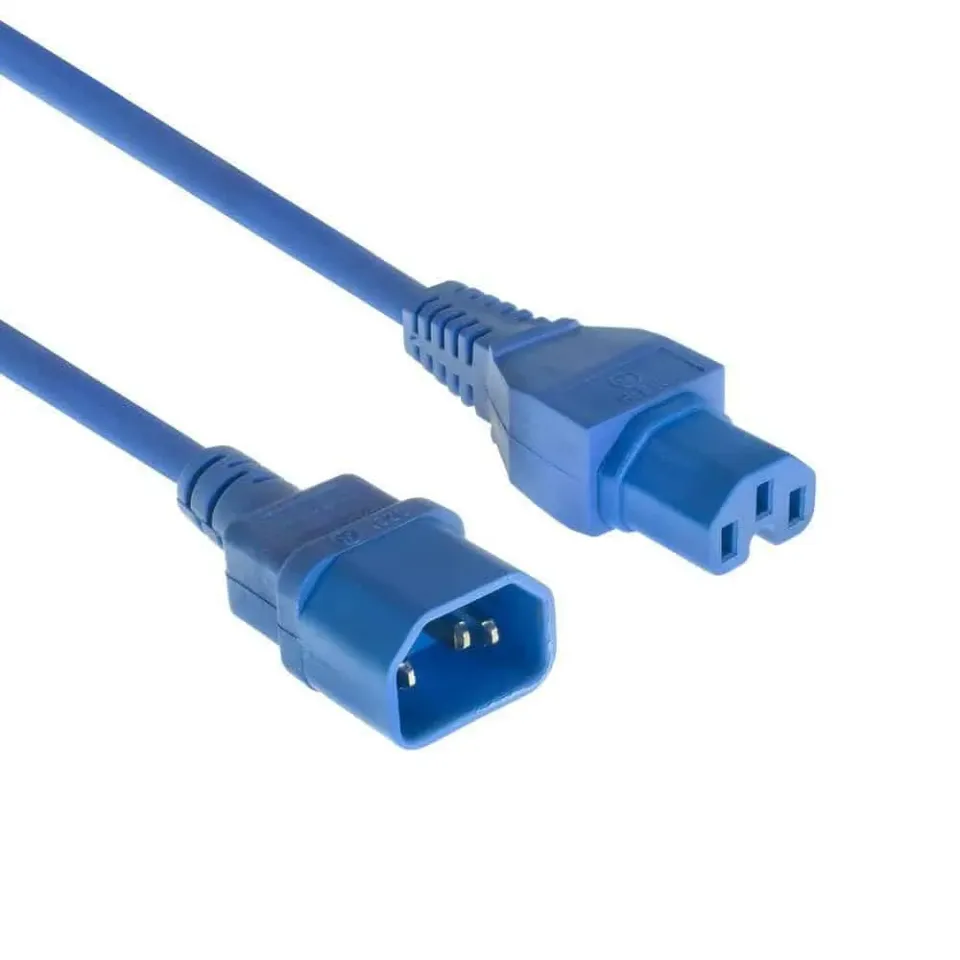 Microconnect PE1415B18 stroomkabel C14-C15 1,8m blauw