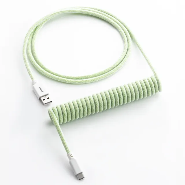 CableMod Classic Coiled toetsenbordkabel Lime Sorbet 150cm