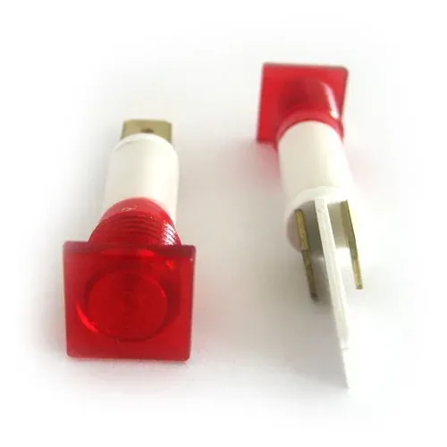 T.E.G. Controlelamp Vierkant Rood 240V Signaallamp