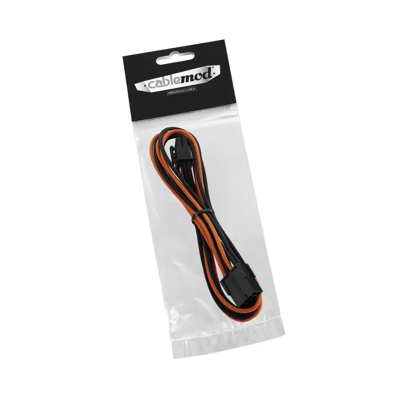 CableMod Classic 8-pin PCI-e verlengkabel 45cm zwart-oranje