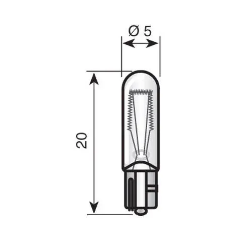 T.E.G. T5 wedge lampje 12V 30mA 0.4W per stuk