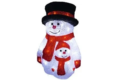 T.E.G. sneeuwpop LED figuur 400mm