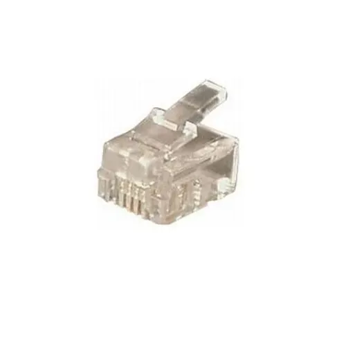 T.E.G. 6P6C RJ12 Connector voor Platte Kabel