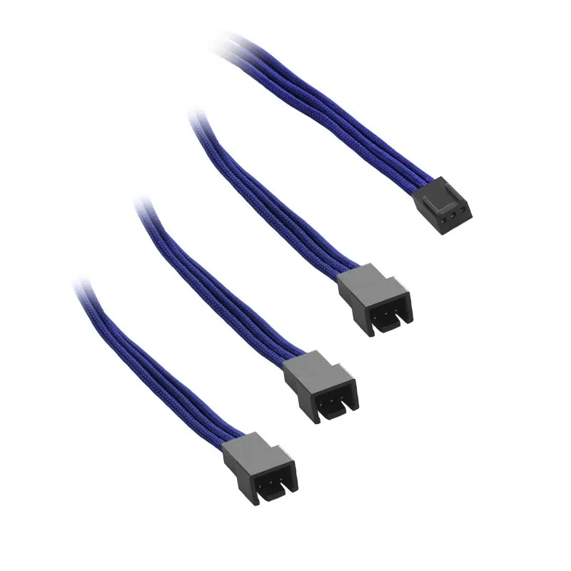 CableMod ModFlex 3-pin fan splitter 60cm blauw