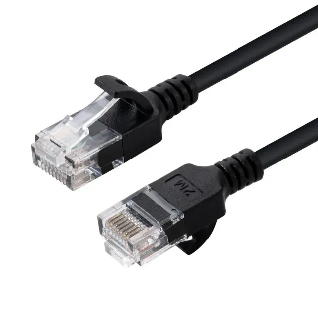 Microconnect CAT6a U/UTP Slim netwerkkabel 1,5m zwart