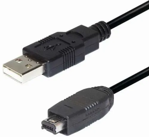 T.E.G. USB 2.0 A naar Mini USB Kabel 1,8 m Zwart