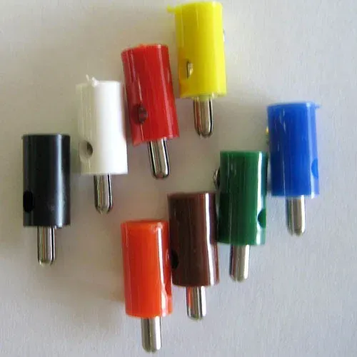 T.E.G. H0 Stekker Male Geel 2.6mm poppenhuis 10 stuks