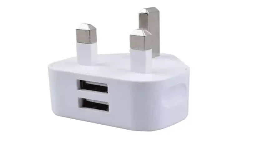 Microconnect USB lader UK 2-poort 2.1A wit