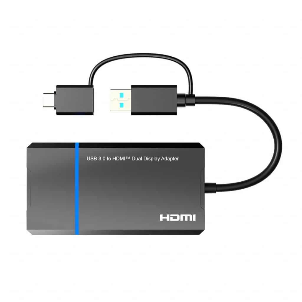 Microconnect USB naar HDMI splitter 2x HDMI 4K