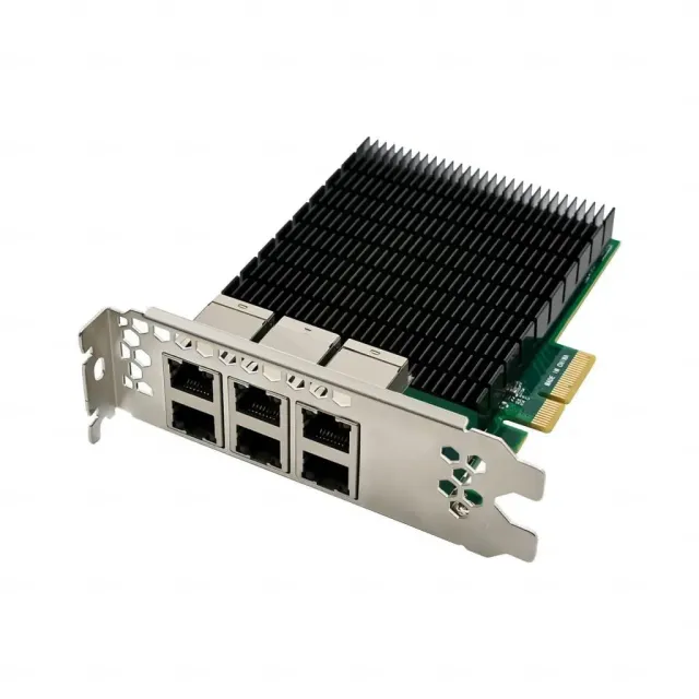 Microconnect I350-T6 netwerkkaart PCIe x4 6x 1GbE RJ45